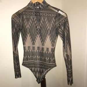Nylon apparel bodysuit